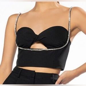 The AKIRA Label Tgif Twist Bralette Top  💎 XL 💎 NWT